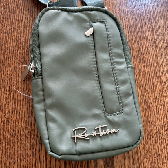 NEW Rextion Army Green Nylon Mini Crossbody Bag Festival Party Bag - Picture 2 of 6